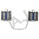 Tallit Clip - Blue Luchot