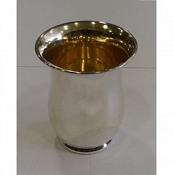 Rounded Kiddush Cup - Sterling Silver 