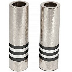 Cylinder Candlesticks - Black Rings