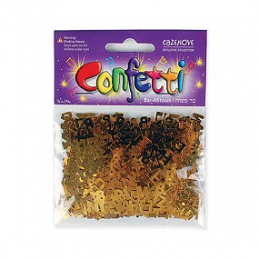 Bar Mitzvah Confetti - Gold