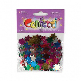 Star of David Confetti - Multi Coloured