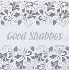 Good Shabbos Napkins - Silver