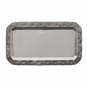 Silver Plated Rectangle Tray - 45cm