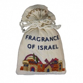 Spice Bag - Embroidered Jerusalem