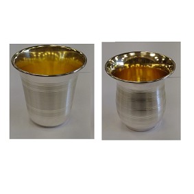 Sterling Silver Kiddush Cup - Lines