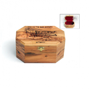 Olive Wooden Etrog Box