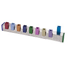 Emanuel Hammered Menorah - coloured squares