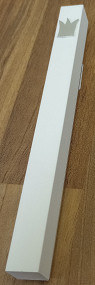 Adi Sidler Mezuzah Case - Crown - 7cm/12cm White 12cm