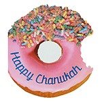 Single Chanukah Card - doughnut 