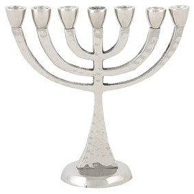 7-branch Menorah - Hammered