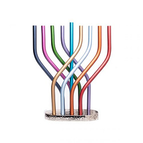 Menorah Flat Base Multicolour