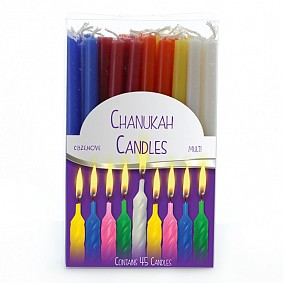 Chanuka Candles -Multicolour