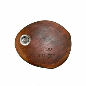 Round Wooden Challah Board
