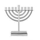 Emanuel Menorah - silver 20cm high