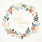 Mazel Tov on your Golden Wedding Anniversary Flower circle