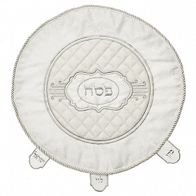 Round Matzah Cover Silver
