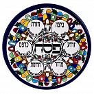 Armenian Seder Plate -Jerusalem 32cm