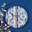 Coloured Ceramic Seder plate