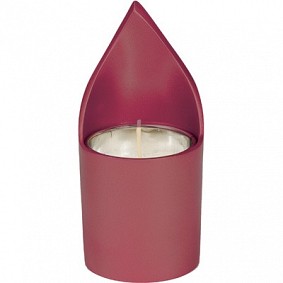 Memorial Candle holder - Maroon