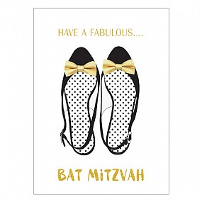 Bat Mitzvah Card (Shoes)