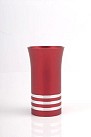 Agayof Kiddush Cup - red - with rings   