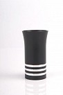 Agayof Kiddush Cup - black - with rings     