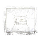 Satin Challah Cover with Silver and Gold Embroidery