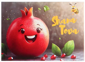 Happy New Year Pack of 5 Cards (apple)