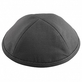 Fabric elegant  black kippah 20-21cm
