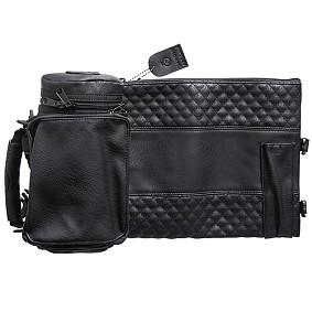 Leather like Tefillin protector case black