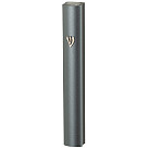 Al mezuza case metal gray 10cm