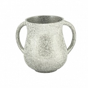 Silver Washing Cup Marble coated