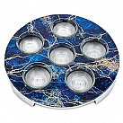 Aluminium Seder Plate - Marble effect