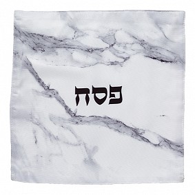 Square Matzah Cover Marble design