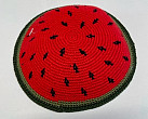 Watermelon Knitted Kippah 