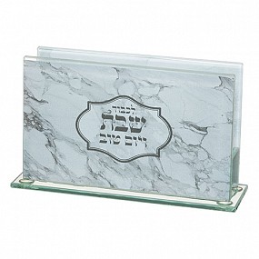 Large Glass Matchbox Holder - Marble 