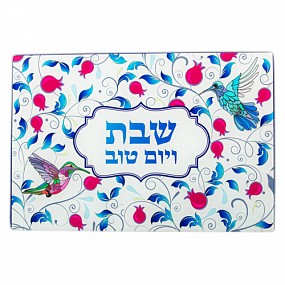 Reinforced Thick Challah Tray Glass 