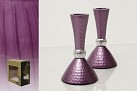 Metal Candle stick Set purple