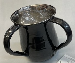 Wash Cup Black Enamel