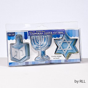 Chanukah Cookie Cutters (stainless steelx3)