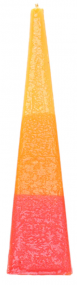 Pyramid Havdalah Candle  Orange