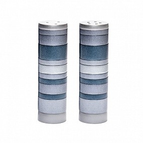 Salt/pepper cellar full rings in grays