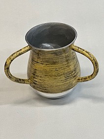 Beige and black lines washing cup