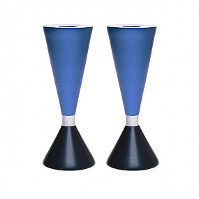 2 sided candlesticks blues