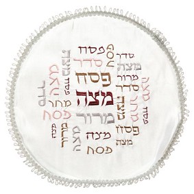 Round Passover Matzah Cover - Matzah