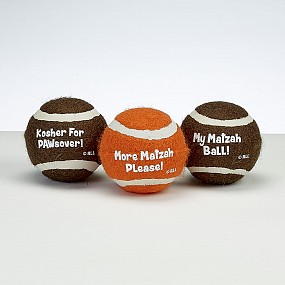 Chewdaica Passover Tennis Balls (for DOGS!)  