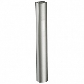 Aluminium Matt Silver Mezuza Case 10cm.