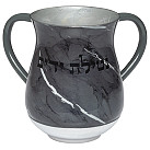 Washing Cup grey marble Netilat Yadaim