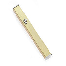 Gold square mezuza case 12cm  