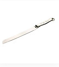 Challah knife,  decorated handle